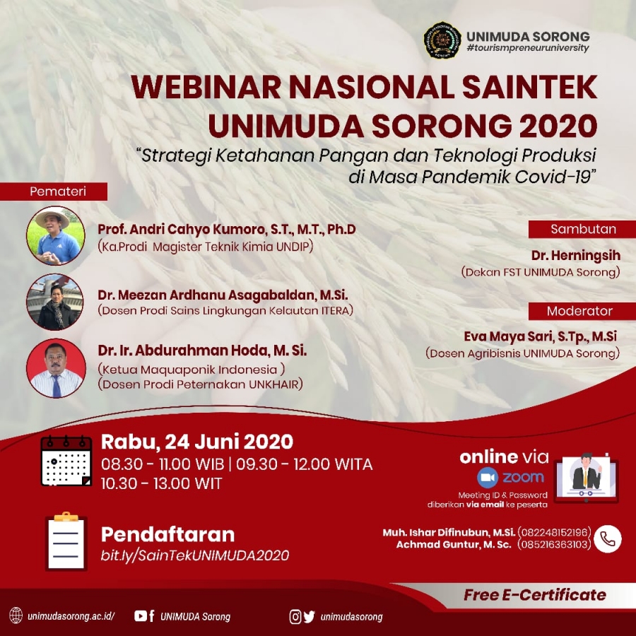 Sertifikat Webinar FST (Ketahanan Pangan)
